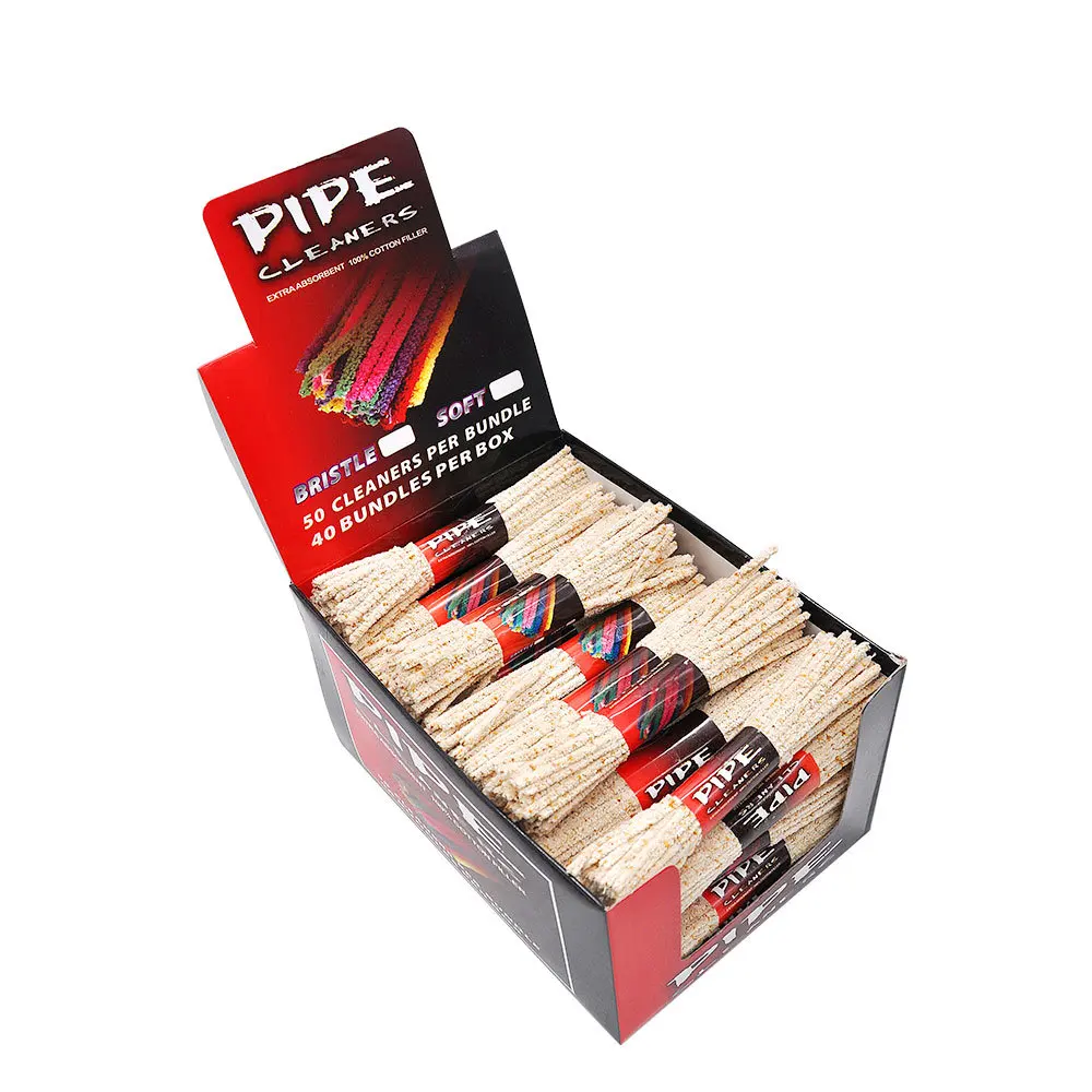 50/партия интенсивная хлопковая трубка для очистки труб курения табака 115 мм