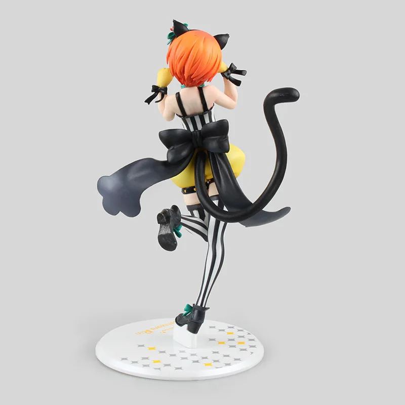 

Love Live Birthday Project 23CM Rin Hoshizora Kawaii Cat Girl Cosplay Action Figure Japan Anime Sexy Doll Decoration Cute Model