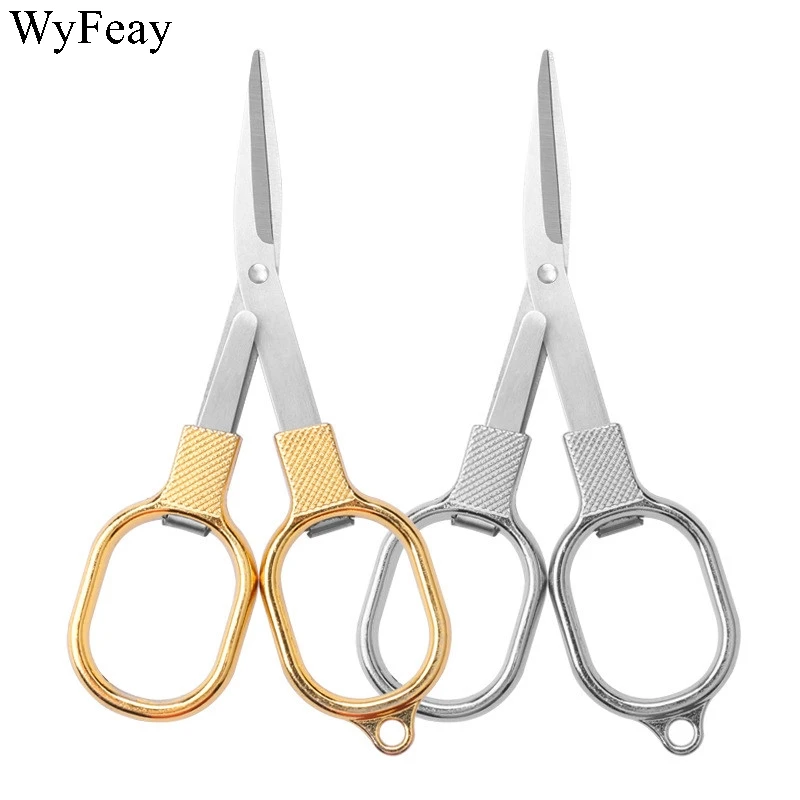 Мини цинковый сплав складной брелок ножницы для рыбалки инструмент кемпинга