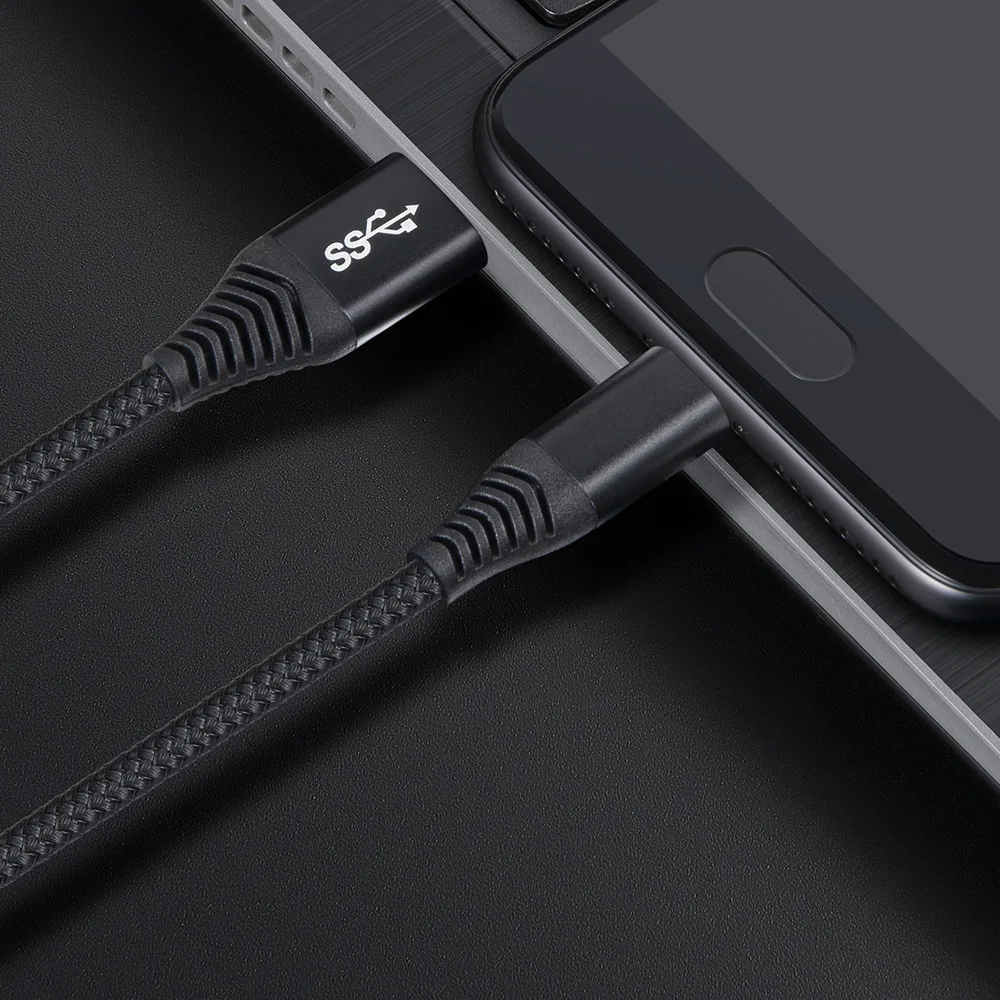 USB 3 0 type C кабель 3A Быстрая зарядка нейлоновый Плетеный A для зарядное устройство