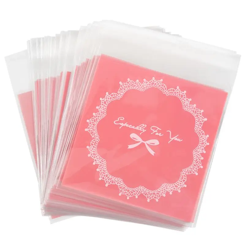 Новинка 100 шт. милый бант OPP самоклеющиеся печенья пекарня конфеты печенье