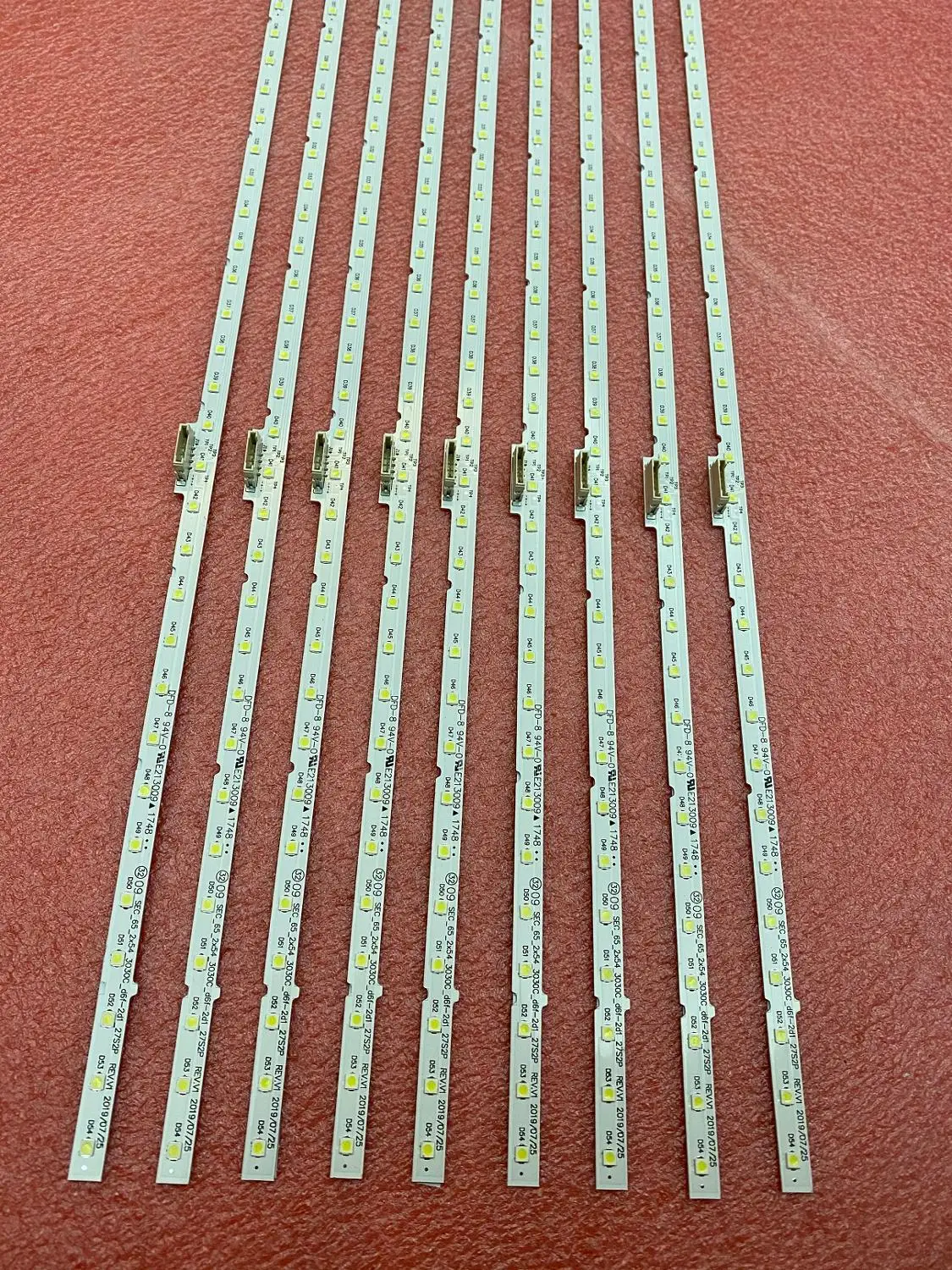 10 шт./лот 54LED светодиодная подсветка полосы для Samsung UN65MU6290VXZA UN65MU6290 BN96-44814A сек 65 2X54 3030C FL689480 D6T-2D1 27S2P