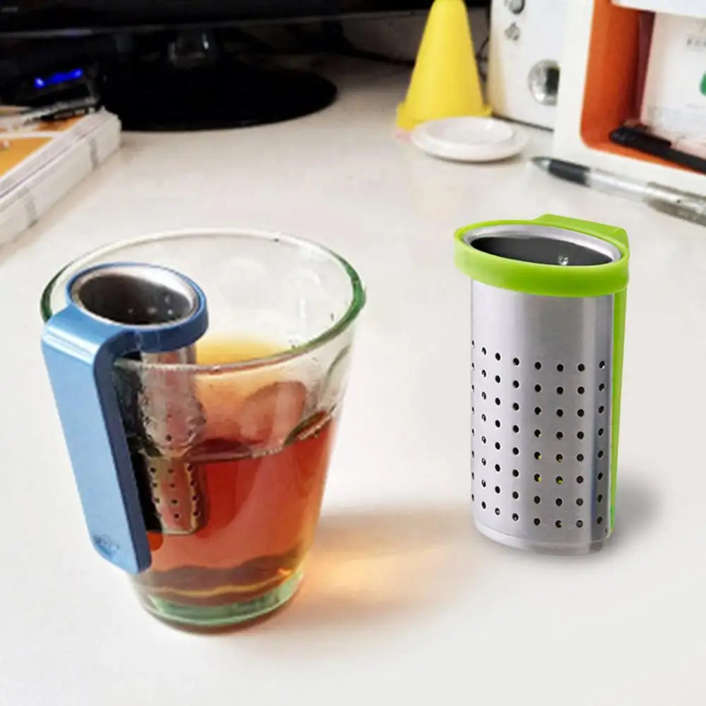 

Portable Stainless Loose Steel Tea Leaves Infuser with Handle Drinkware Filter