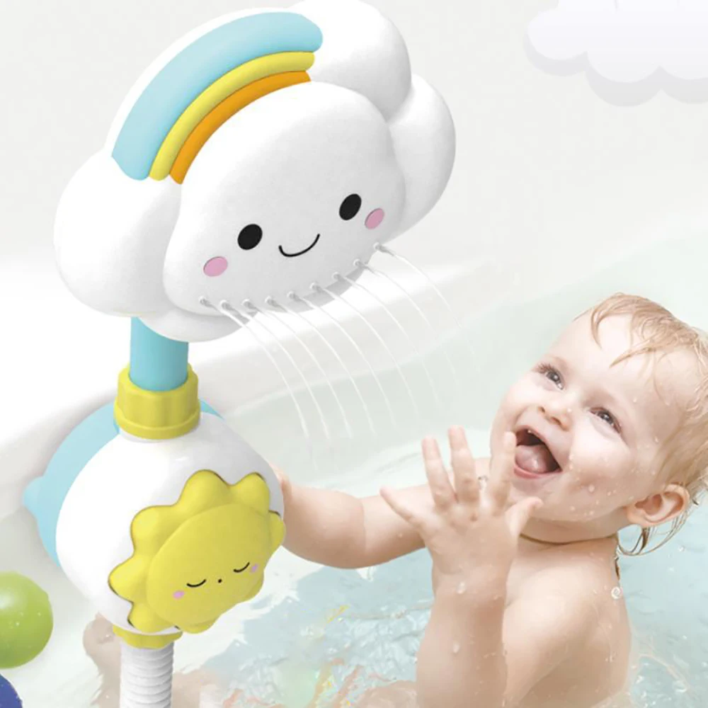 

Детские Игрушки для ванны, детские игрушки для воды, водопады, ванны для душа, детские игрушки, ручные Радужные облака, спрей для воды, игрушк...