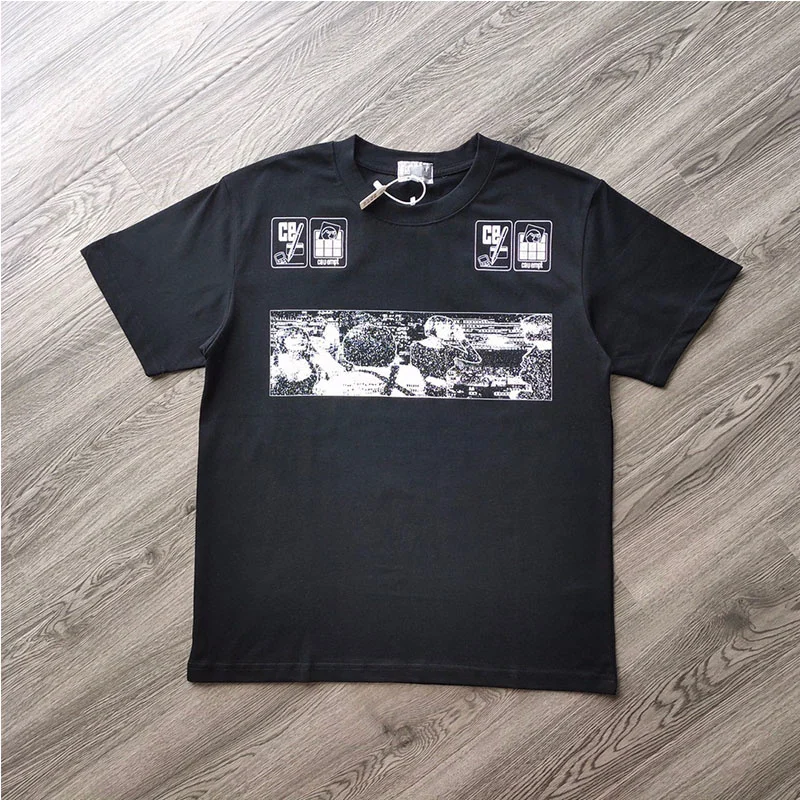 

High Street American Brand C.E Printing Embroidery Batik Retro Y2k Men's T-shirt Oversized Woman Clothes Jujutsu Kaisen