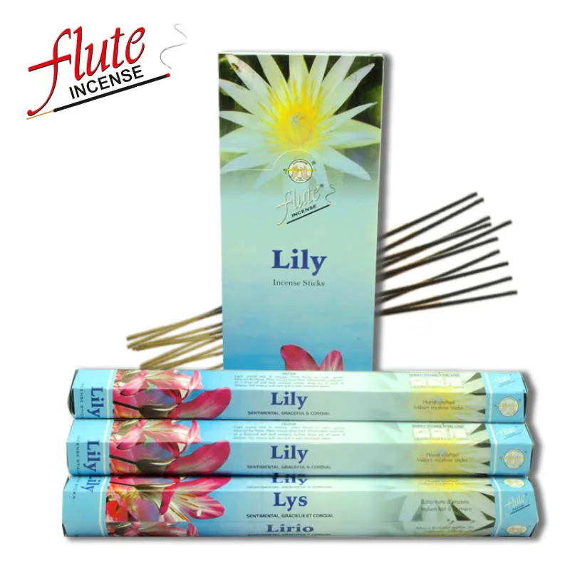 Lily Флейта 120 палочки/упаковка Kamasutra человек специи Порошковая палочка ладан ручной работы из индийского сжигания в офисе для медитации - Аромат: Lily