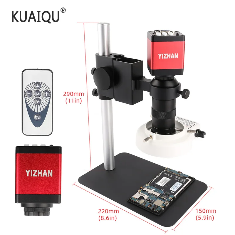 Цифровой микроскоп камера USB 130X HDMI совместимый VGA 38MP электронный Эндоскоп
