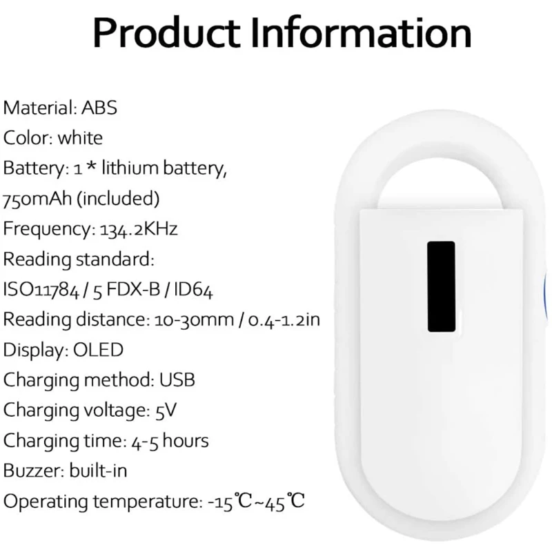 H7JA RFID транспондер USB Ручной Универсальный чип для сканера микрочип ID кардридер