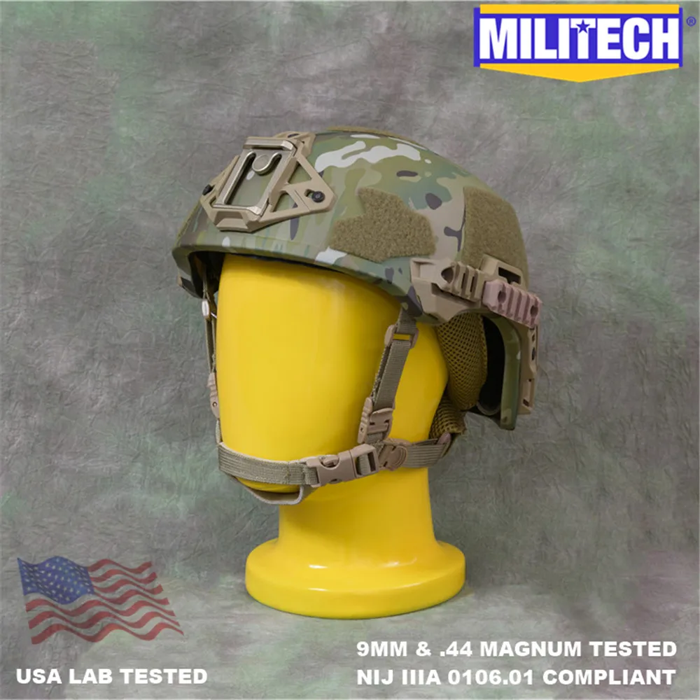 Пуленепробиваемый шлем MILITECH Венди EXFIL SL ETW Style NIJ IIIA 3A 0106 01 ISO EPIC Air High Cut Aramid Twaron