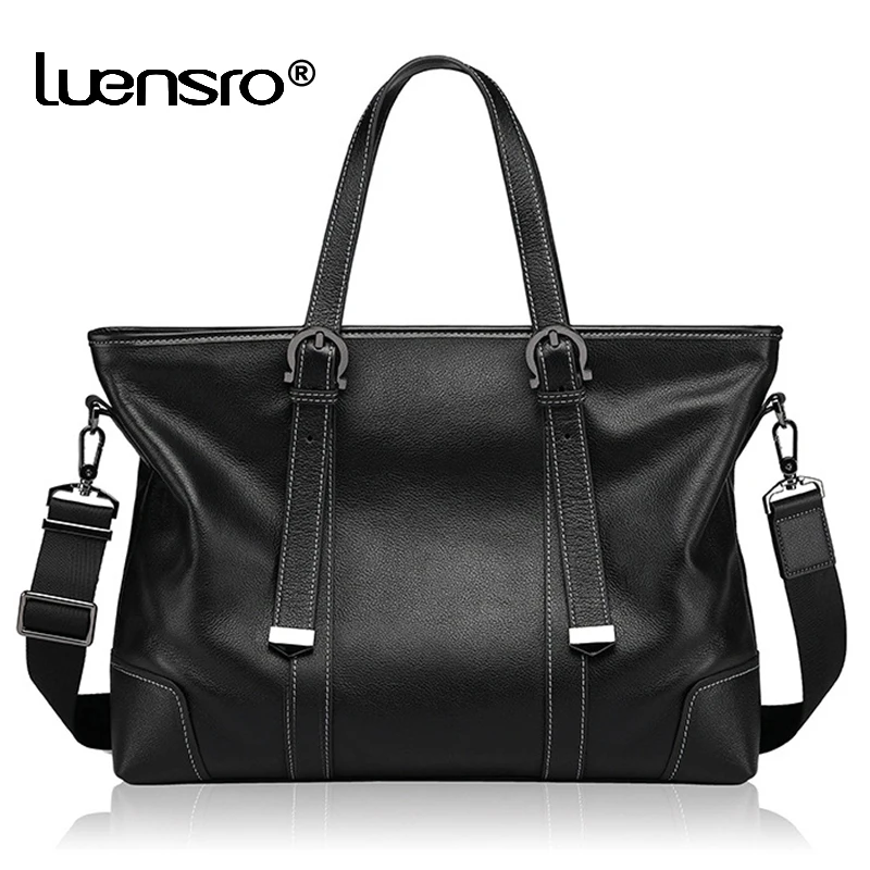 

Сумка-тоут Мужская, из натуральной кожи, для ноутбука