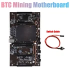 Материнская плата X79 H61 для майнинга BTC с кабелем коммутатора LGA 2011 DDR3 поддержка 3060 3070 3080 GPU 5 PCIE материнская плата для майнинга