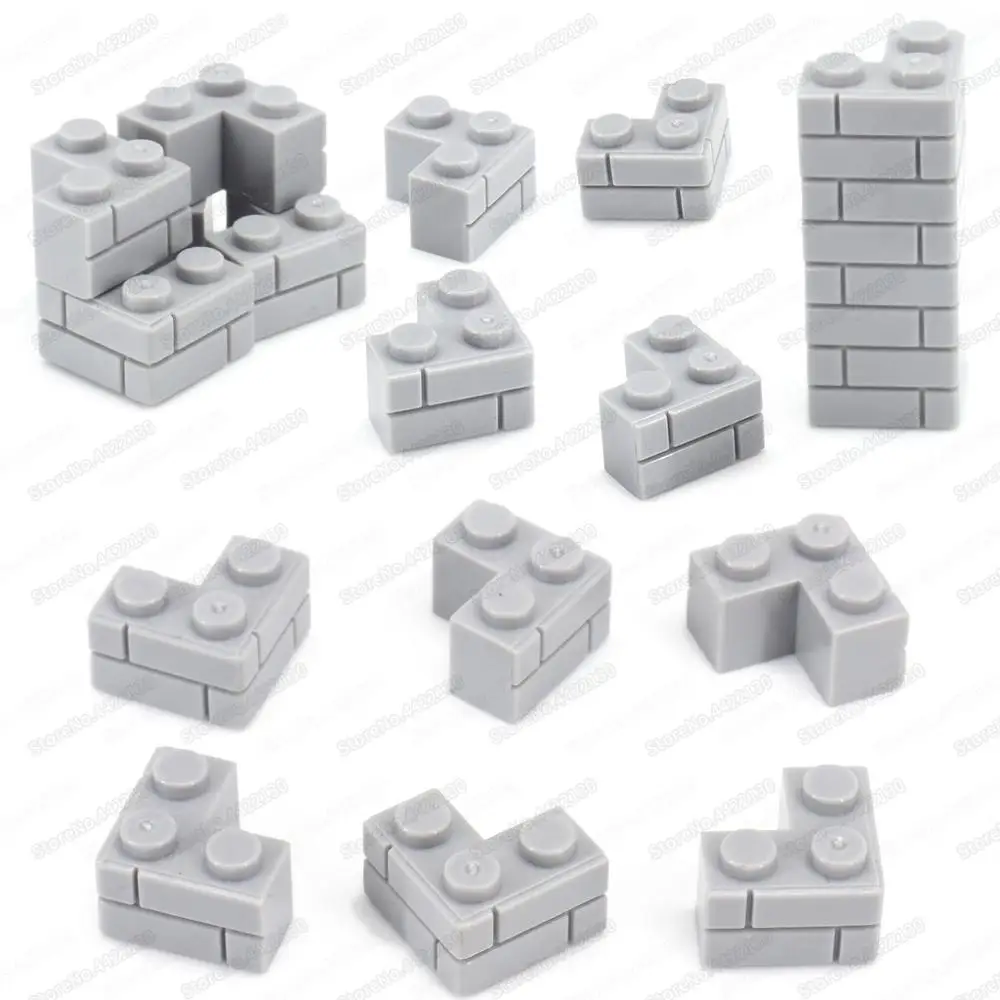Кубики углы 1x2x2 строительные блоки угловые аксессуары Moc военные технологии