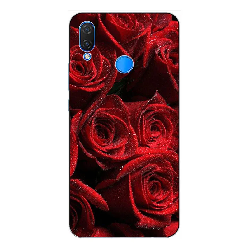 Мягкий чехол для телефона Tecno Camon 11 12 Pro Camon11 6," чехол с принтом на заднюю панель Модный чехол с рисунком розы HD Fundas Para - Цвет: H37