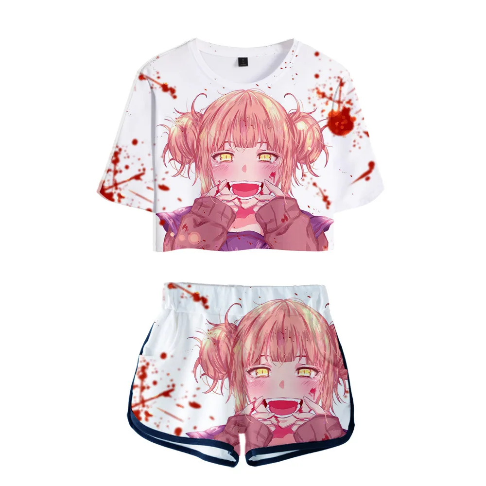 Костюм спортивный женский из двух предметов футболка и шорты |