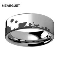 engraved ring for men with stainles steel jewelry free personalized party gifts