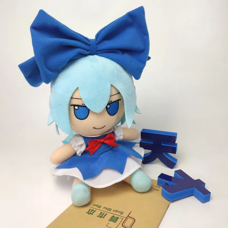 Аниме TouHou Project Cirno милая девушка косплей Плюшевая Кукла Мягкие Мультяшные