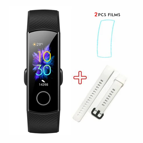 black-white-film Смарт-браслет huawei Honor Band 5 Oximeter с сенсорным экраном Magic color swim Detect Heart Rate Sleep Nap Honor Band5 - Цвет: black-white-film