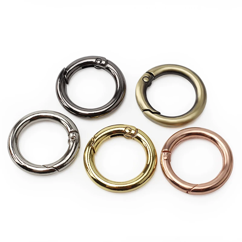 

5PCS/LOT Spring Coil Alloy Key Ring Mountain Climbing Spring Buckle Outdoor Small Tool