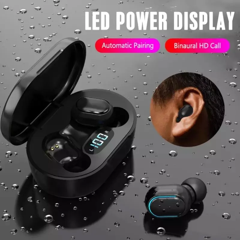 

TWS Bluetooth 5.0 Earphone Wireless Headsets With Mic Noise Isolation Earbuds for Xiaomi Redmi iPhone Samsung Huawei Phones