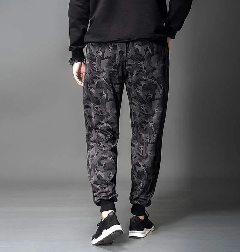 Брюки спортивные мужские камуфляжные эластичные тонкие размера плюс 7xl 8XL |