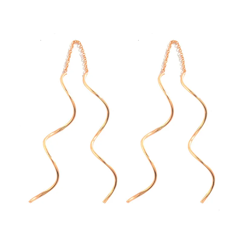 Уникальные женские длинные серьги цепочки|Серьги-подвески| |