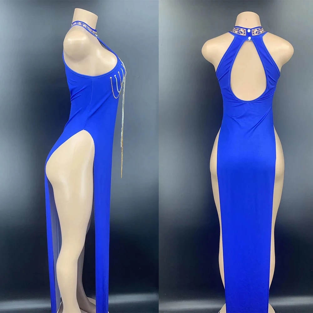 Стразы украшение на цепочке без рукавов с открытой спиной платье высоким