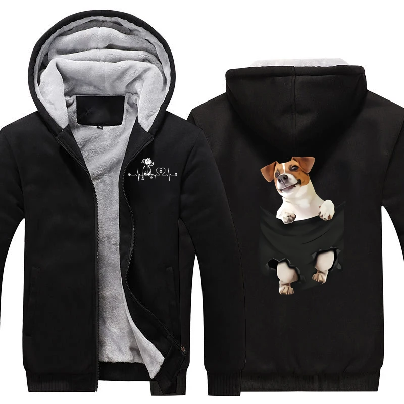 Новый Джек Рассел терьер сердцебиение Толстовка для женщин животное забавная