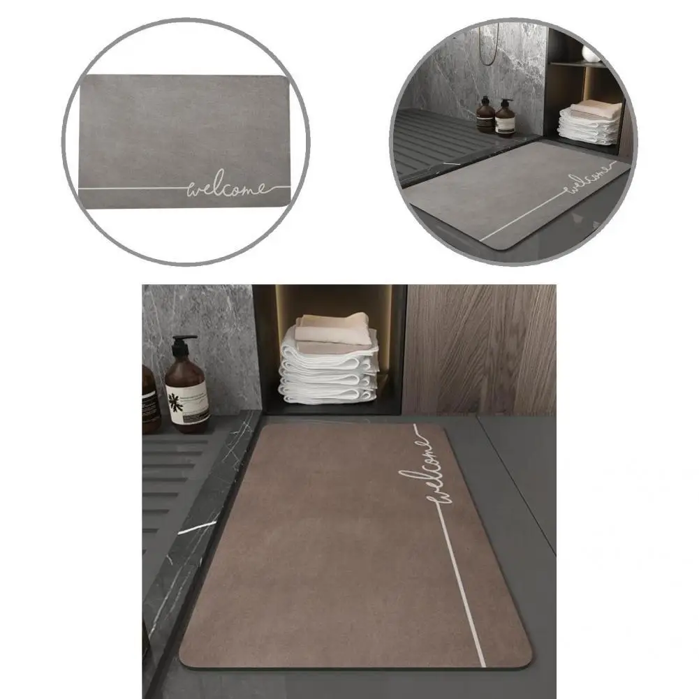 

Useful Bath Mat Easy Clean Rubber Anti-skid Bathing Room Rug Door Mat Floor Mat