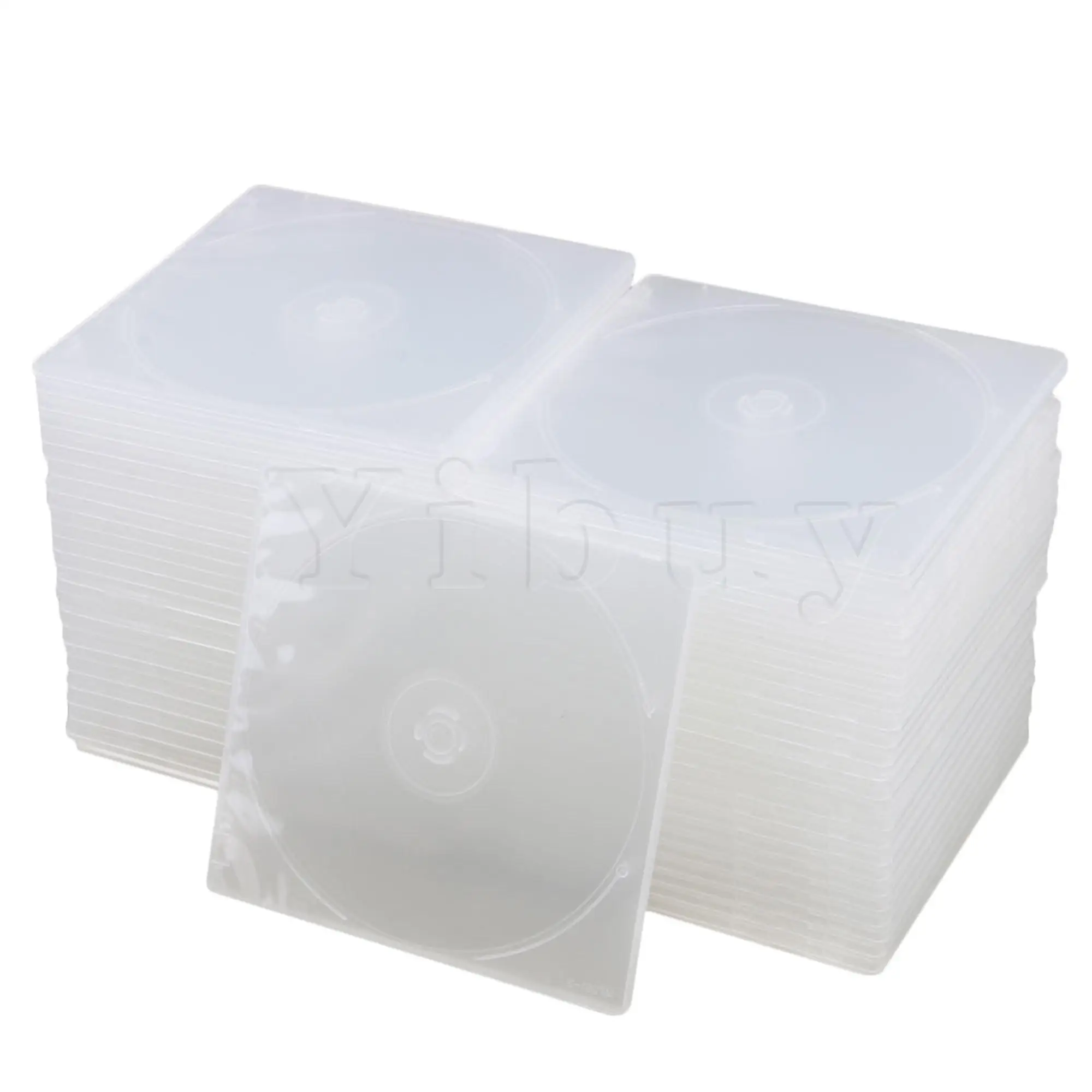

Yibuy 12,9x12,6 см прозрачный тонкий DVD набор украшений из 50