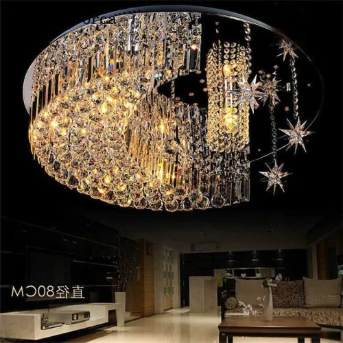 Красочная романтическая Лунная потолочная лампа для гостиной спальни девочек