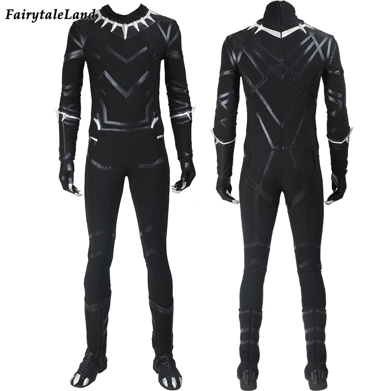 Костюм для косплея капитана Пантеры комбинезон взрослых на Хэллоуин с
