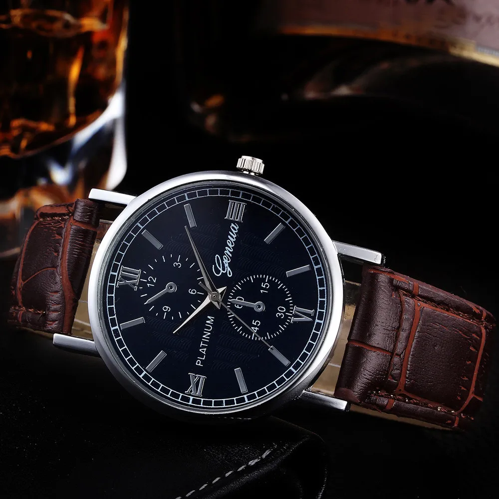 

Luxury Watches Relogio Masculino Men Geneva Stainless Steel Ultra Thin Watches Men Classic Quartz Men's Wrist Watch #L6