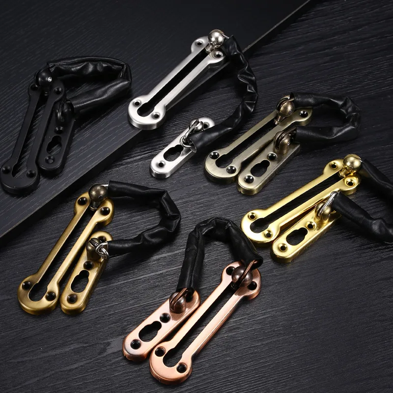 

Thickened high-stop stainless steel anti-theft chain door chain pin hotel anti-theft chain security chain door buckle