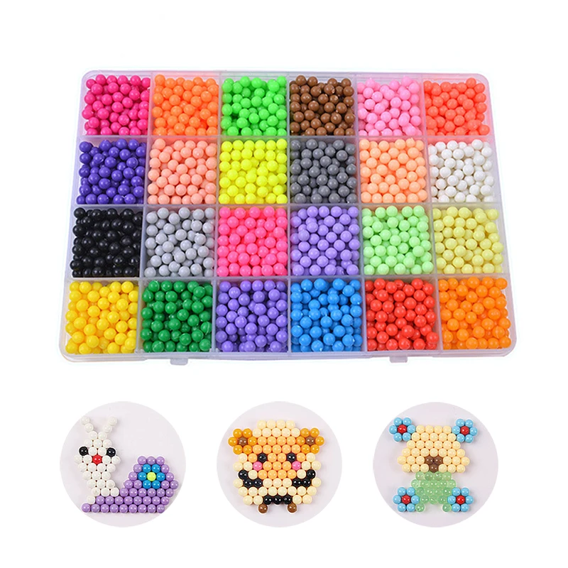 Детские Разноцветные волшебные игрушки головоломки набор бусин с водяным