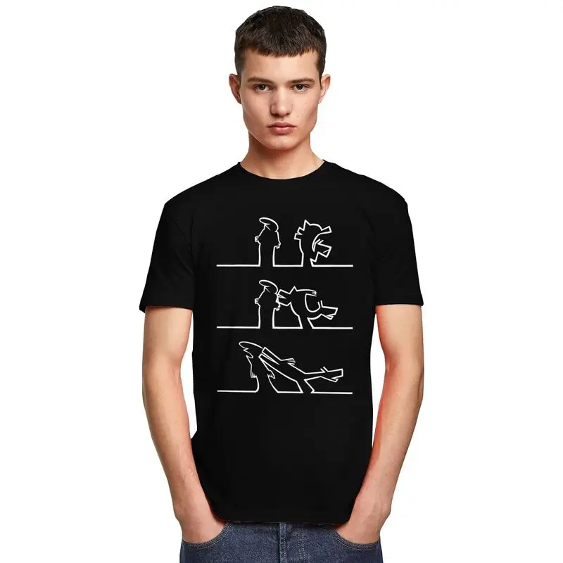 Мужская забавная танцевальная футболка La Linea хлопковая с коротким рукавом