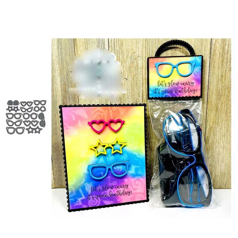

JC 2020 New Design Metal Cutting Dies Glasses Shape for Scrapbooking Craft Mold Stencil Handmade Tool Paper Card Make Template