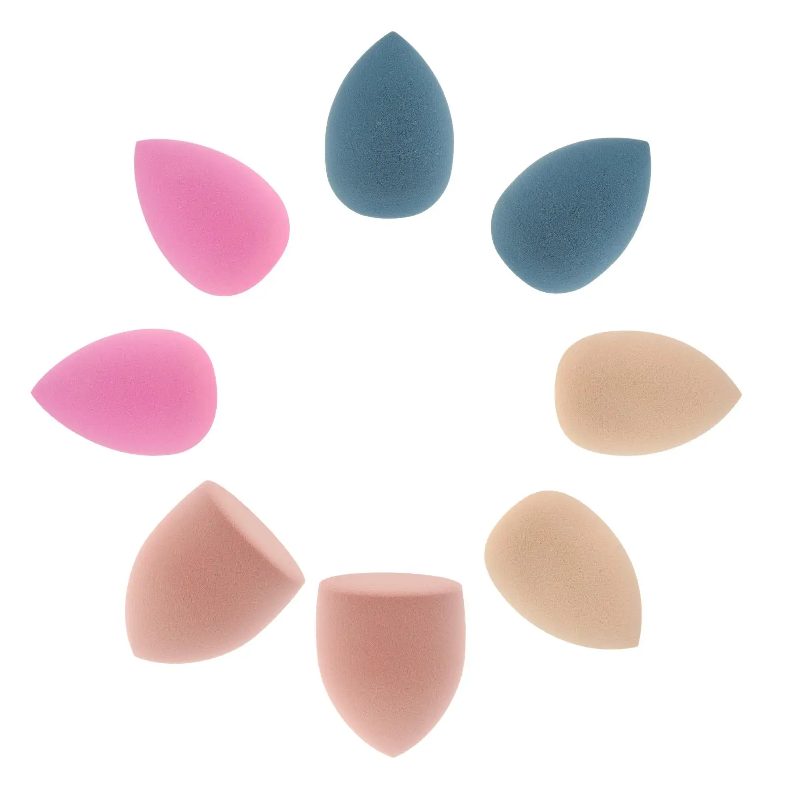 

Beauty Makeup Sponge Set Blending Foundation Powder Cosmtics Puff Multi-colored for All Skin Type