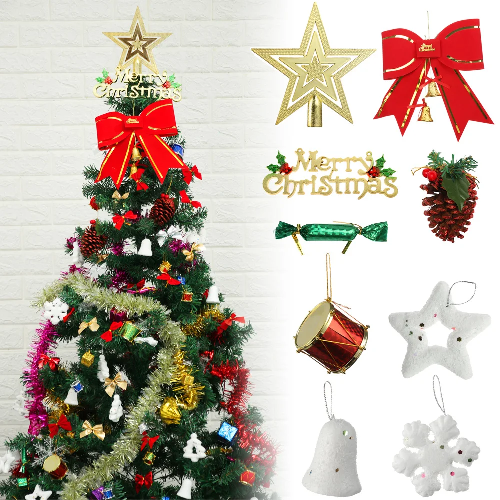 Christmas Tree Hanging Mini Foam Candy Square Gift Box Acorn Bowknot Top Pentacle Ornaments Xmas DIY Decoration Merry Pendants | Дом и сад