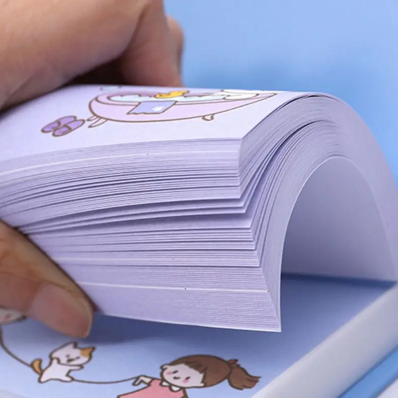

Cute Cartoon Memo Pad Sticky Notes Writing Pads Label Mark Stickers Kawaii Stationery