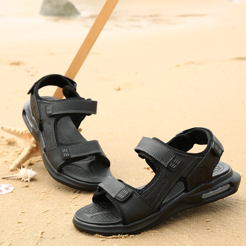 

Mens Summer Sandles Man Sandals 2019 Summer Sandalias Cuero Hombre Transpirables Zandalias Roman Men Sandalia Masculina Couro