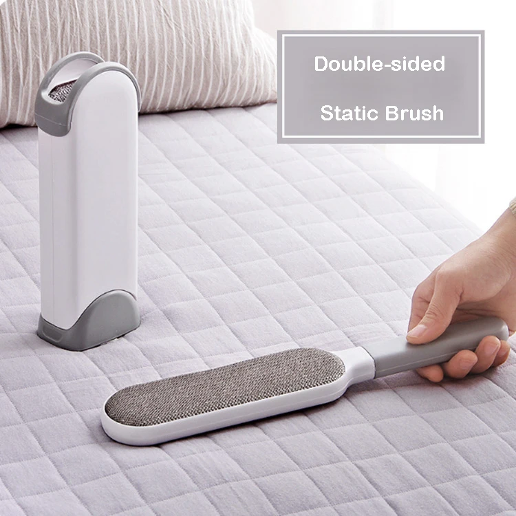 Двусторонняя статическая щетка для удаления ворса и шерсти домашних животных