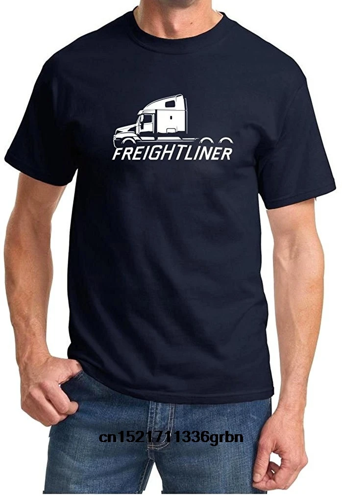 Мужская футболка Freightliner век Грузовик Классический дизайн контур забавная