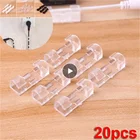 Зажимы для кабелей, органайзер, держатель проводов, фиксированный зажим для зарядки, устройство для намотки проводов, самоклеящиеся аксессуары для проводки, для дома, 20 шт.