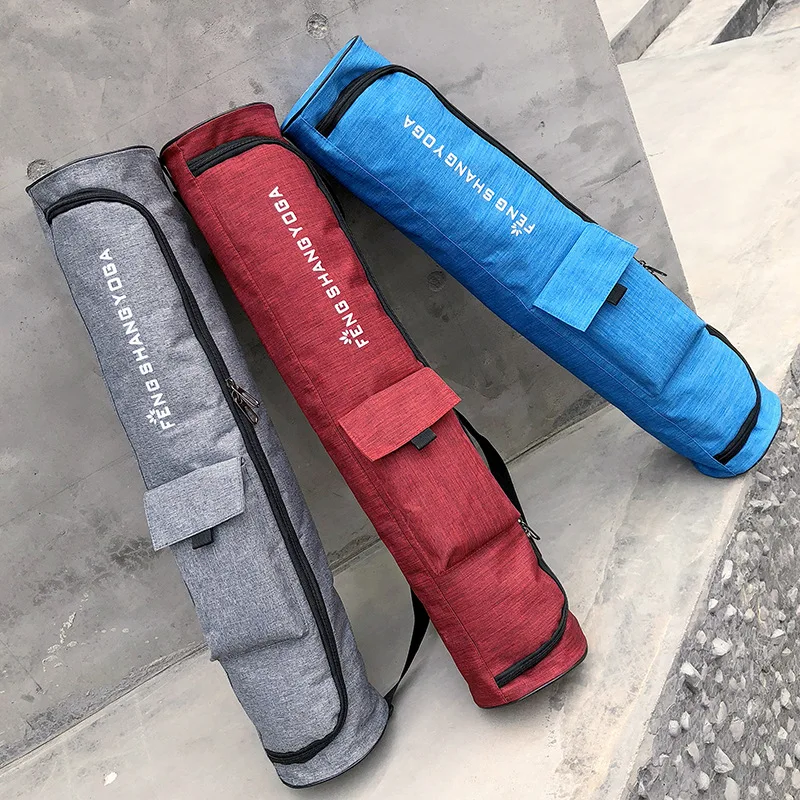 

2021 Women's Yoga Mat Bag Gym Nylon Yoga Mat Bag Waterproof Fitness Pilates Shoulder Strap Carry Bag