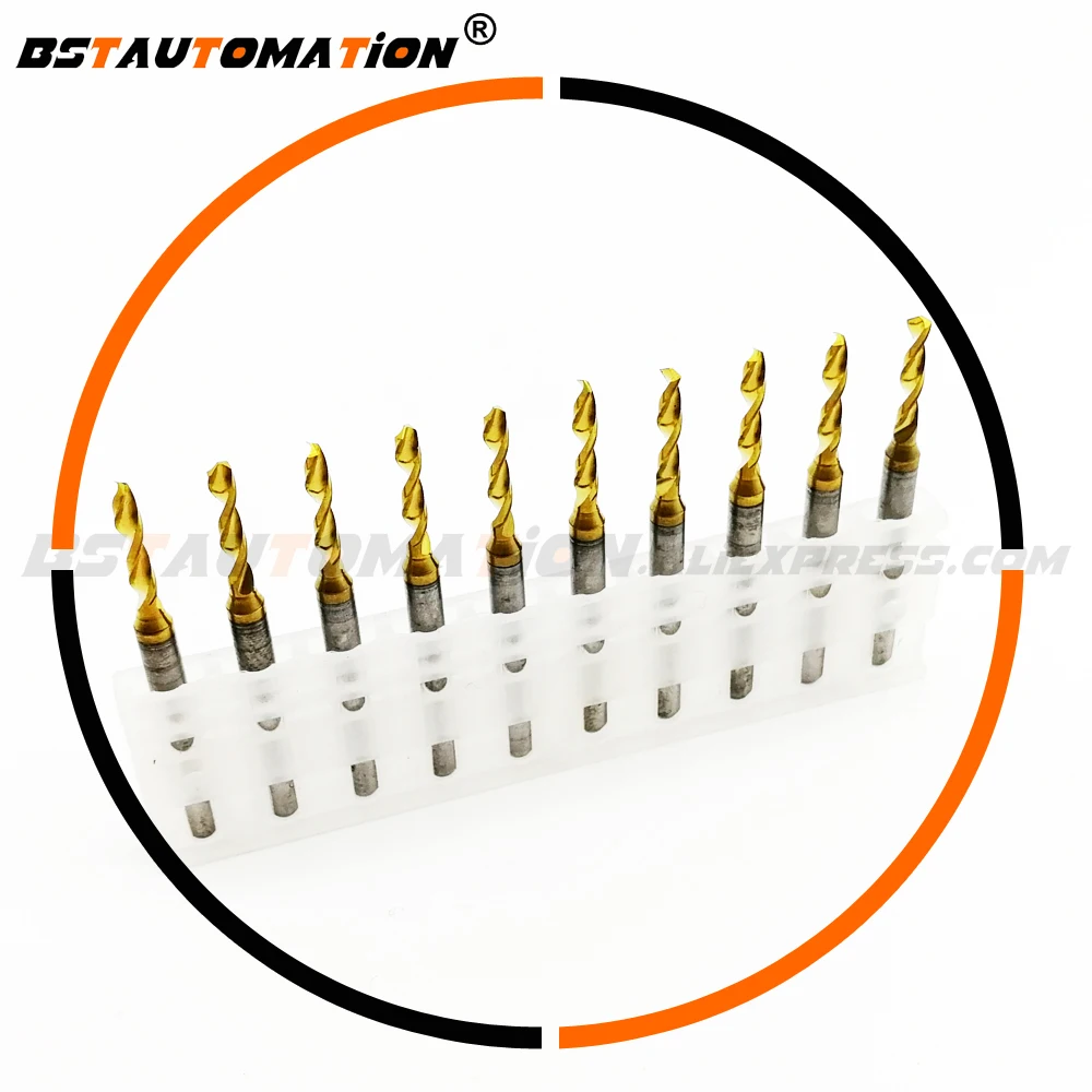 Титановое покрытие PCB сверло 1 75 мм гравировальный концевой инструмент 3 175