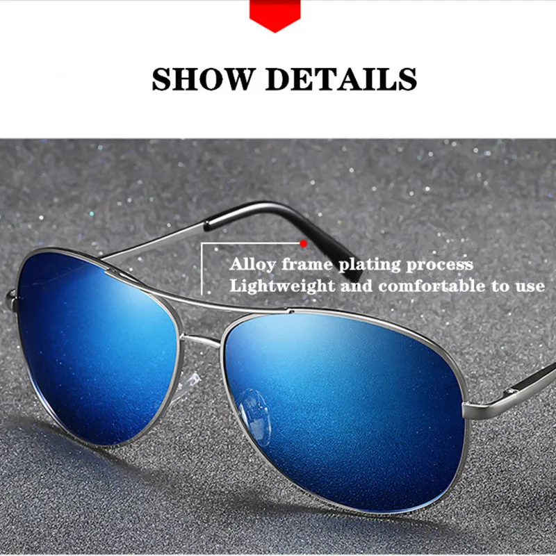 

KAIXING Polarized Aviation Sunglasses UV400 Hd Car Glasses Alloy Round Driving Sun Glasses For Women gafas de sol para hombre