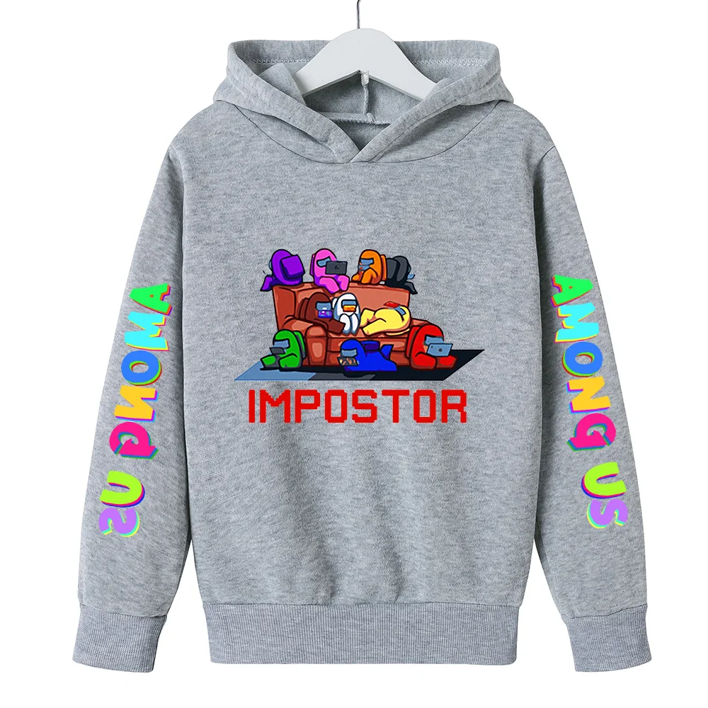 

Game between us cartoon boys and girls casual long sleeve shirt 4T-14Tt t-shirt children fashion t-shirt