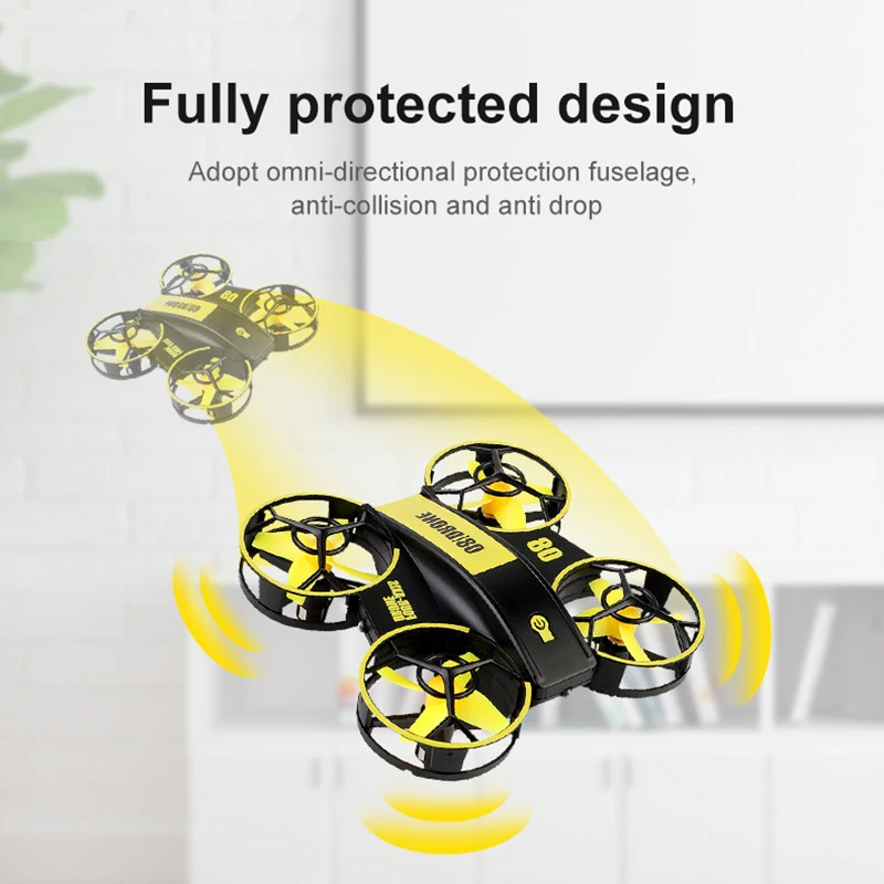 RH821 Mini RC Drone Headless Drones Mini RC Quadrocopter One Key Land Auto Hovering 3 Batteries Helicopter Flysky Kids Toy Gift
