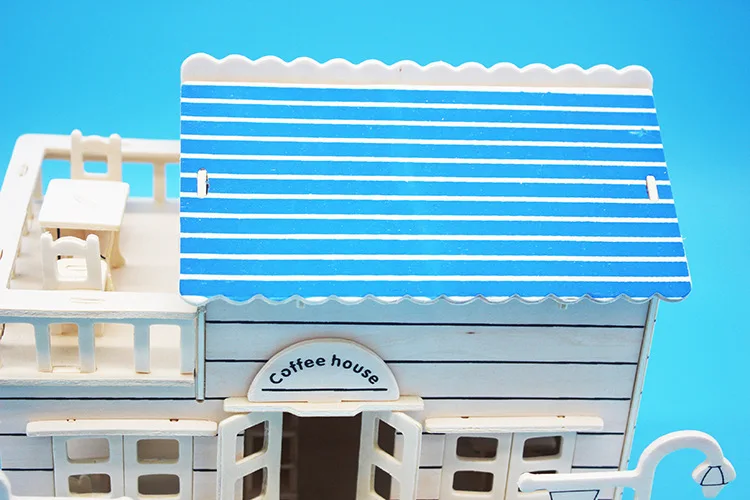 Деревянная развивающая развитие образования игрушки модель Кофейня 3d