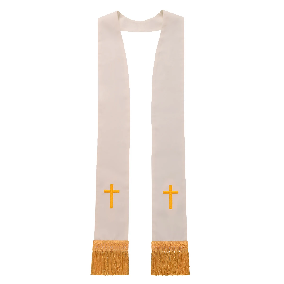 Catholic Church Blue White Stole Red Cross Stole Clergy Pastor Vestment Matching Stole